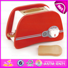 The Simulation Red Wooden Bread Machine Toy Set with En71 for Children Play W10d109